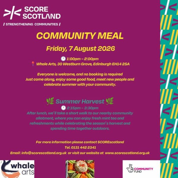SCOREscotland Summer Harvest Community Meal