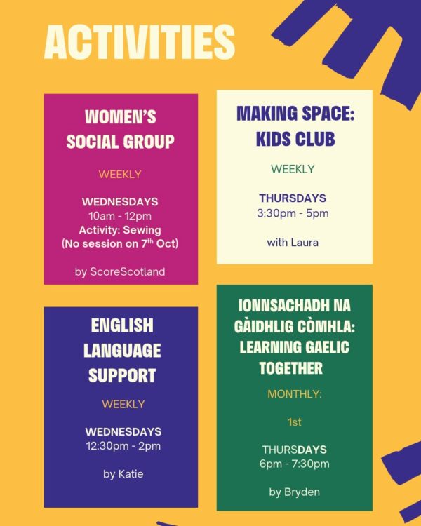 Community Wellbeing Collective October programme