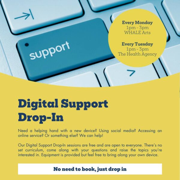 WHALE Arts Digital Support Drop-in